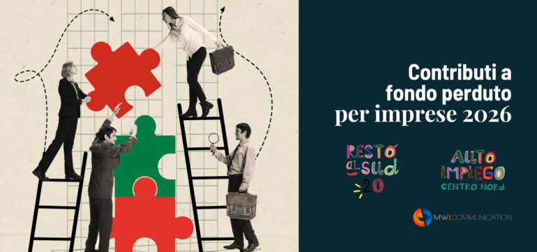 Fondo Perduto: perché nel 2026 “non ho i soldi” non è più una scusa valida per fare impresa